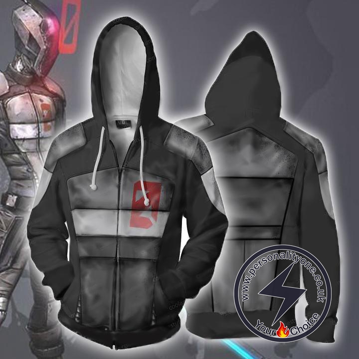 Borderlands Hoodies - Borderlands Zero Zip Up Hoodie Jacket